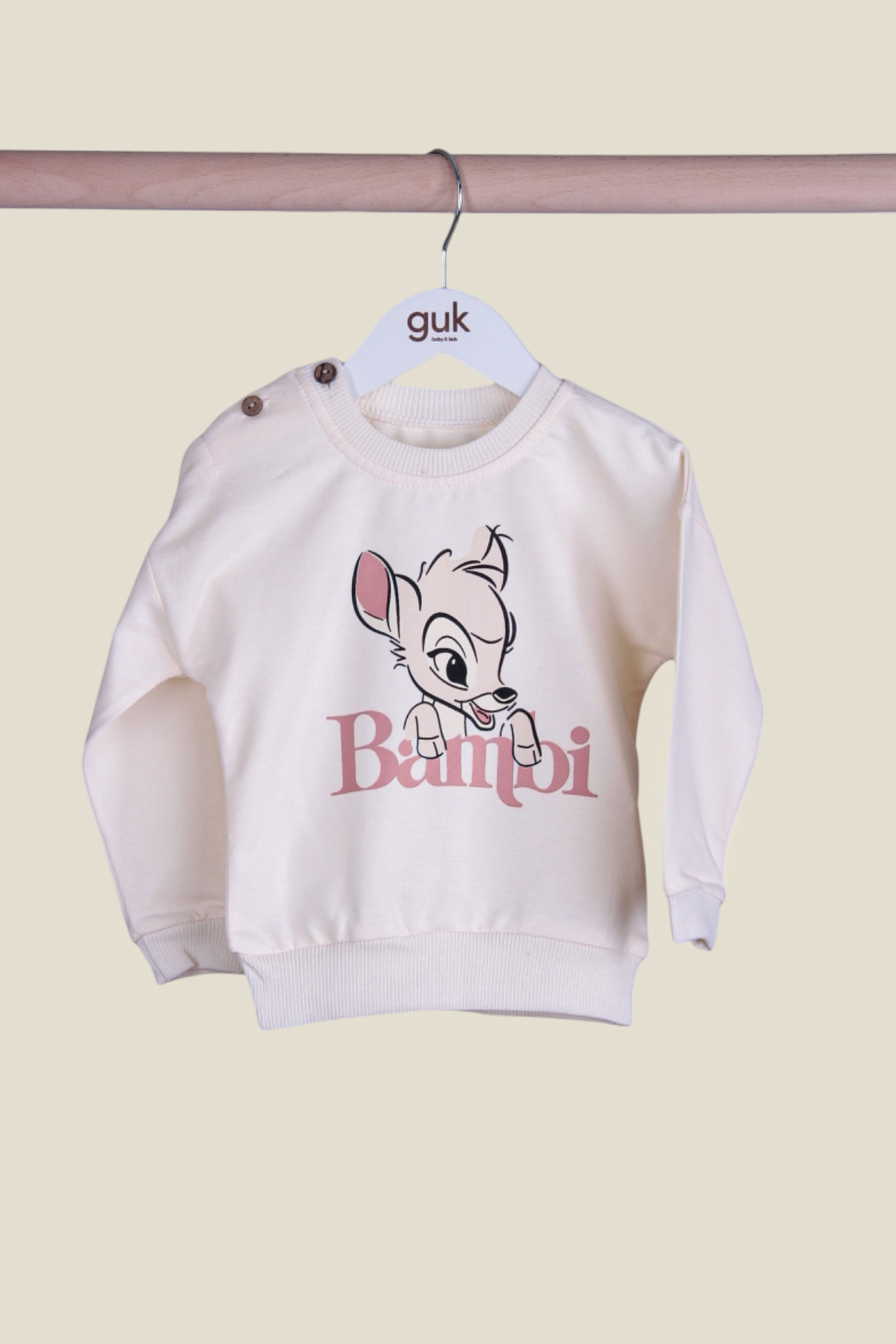 Bambi%20Geyik%20Kız%202’li%20Takım%20-%20KREM